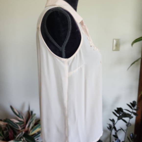 Divided floral tank top, light peach, size 6 - Picture 3 of 6